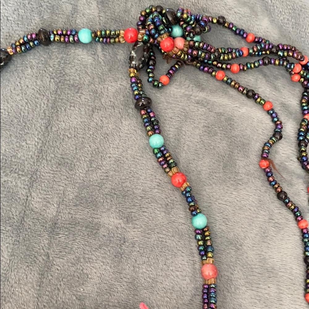 Velvet beaded small crossbody purse - Picture 2 of 6